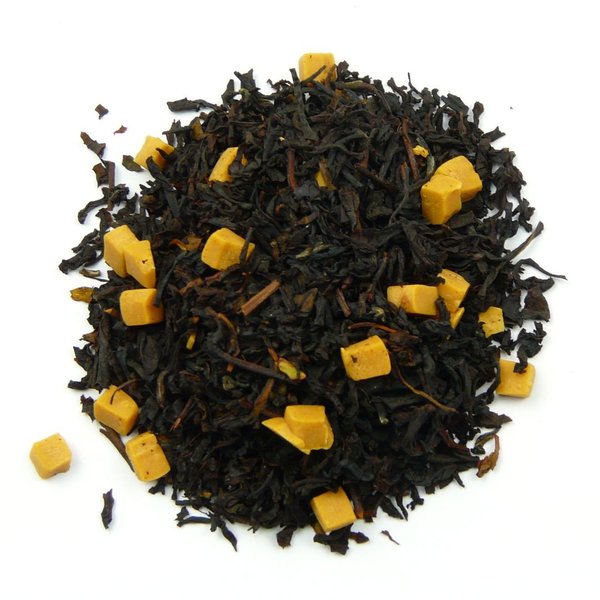 Schwarzer Tee Karamell